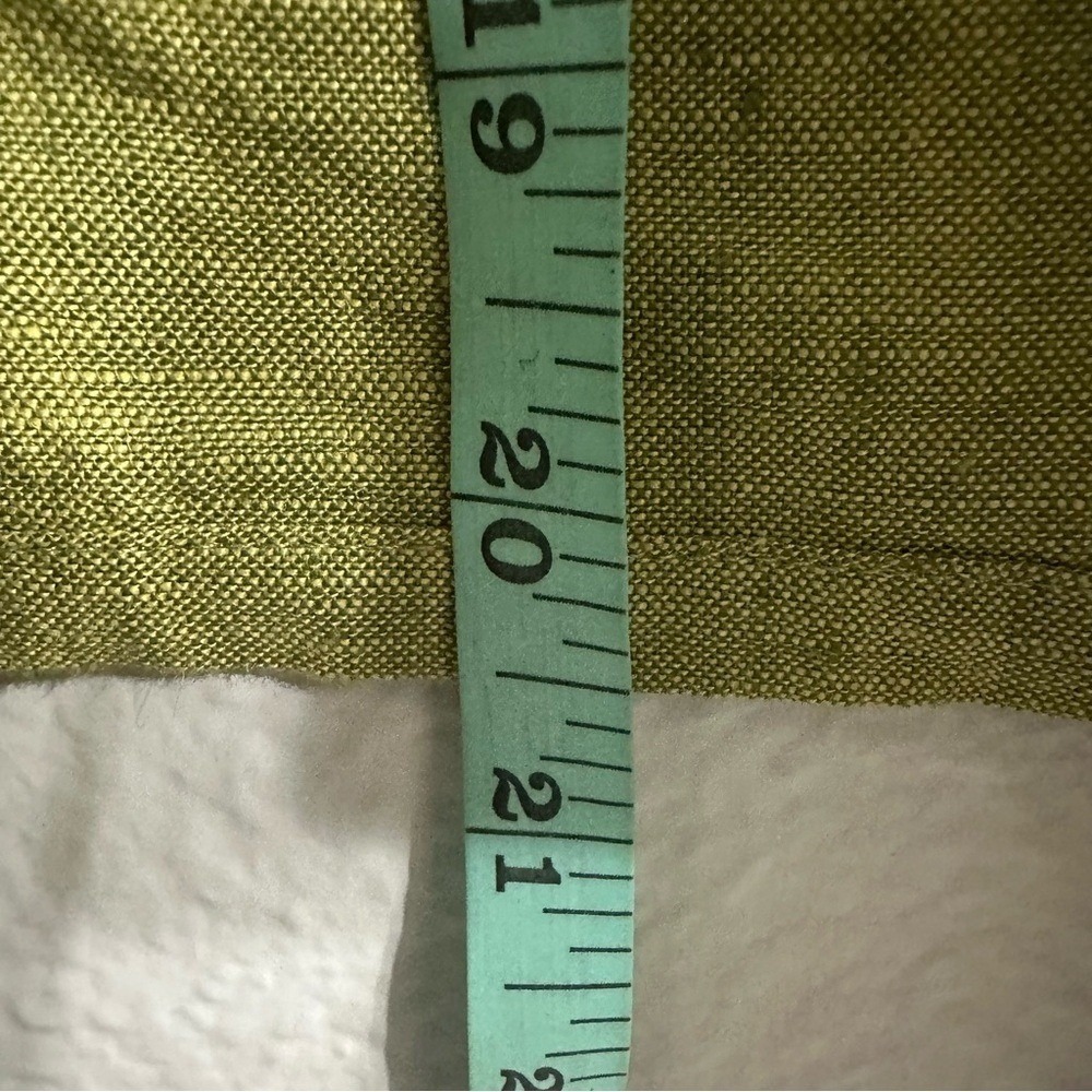 bryn Walker Olive Green Draped Linen Cardigan - Picture 8 of 8